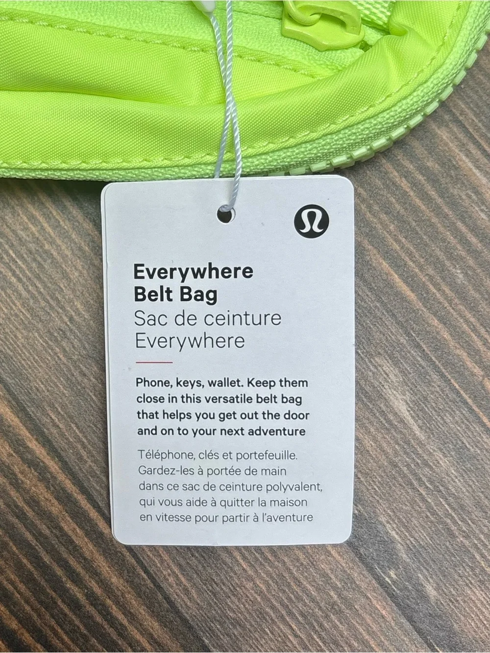 NWT Lululemon Everywhere Belt Bag In Faded Zap